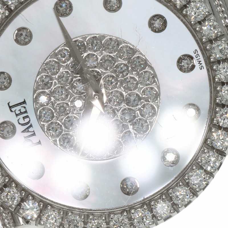 伯爵9706G2 Tradition系列鑽石腕錶,18K白金錶殼,鑲鑽,女士款-23