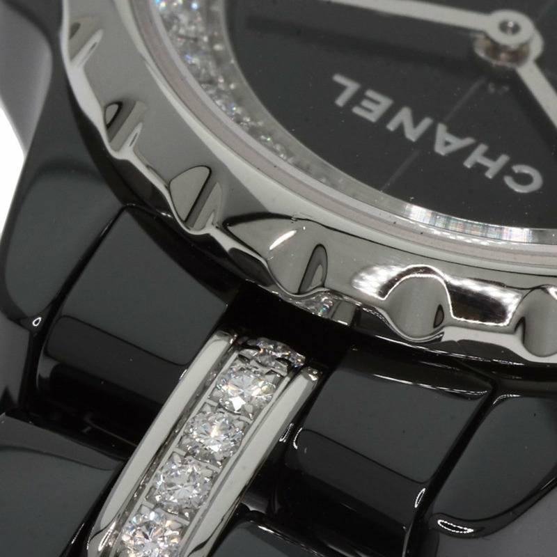 香奈兒 H5236 J12 XS 19毫米鑲鑽陶瓷/陶瓷女士腕錶-9