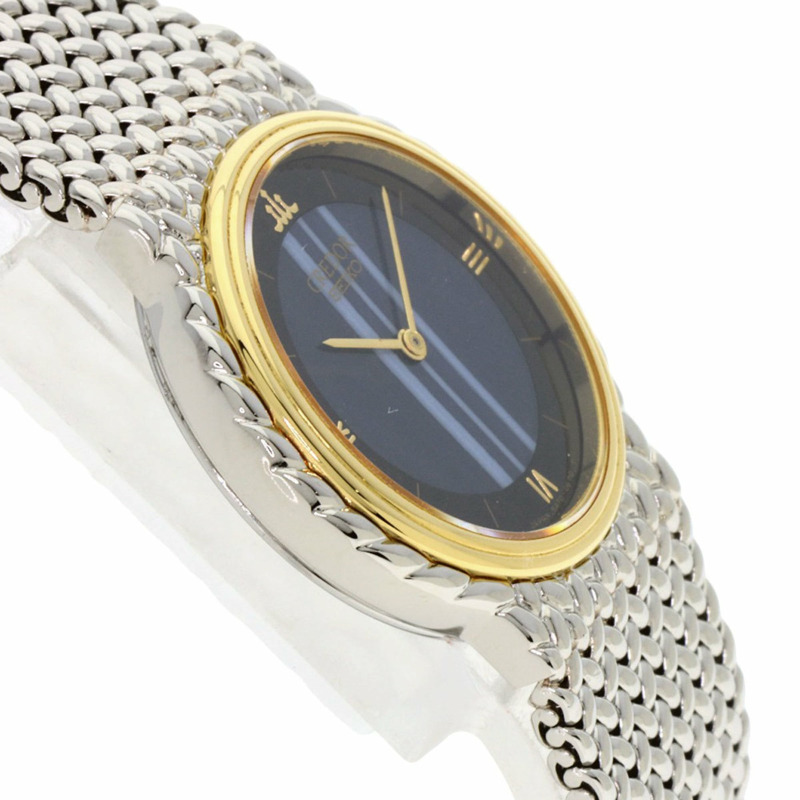 精工 5A70-0260 Credor 圓形錶盤藍瑪瑙腕錶,不鏽鋼/SS/18K黃金,女款-5