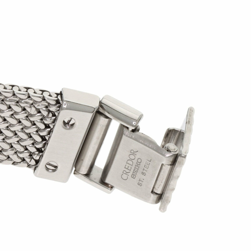 精工 5A70-0260 Credor 圓形錶盤藍瑪瑙腕錶,不鏽鋼/SS/18K黃金,女款-8