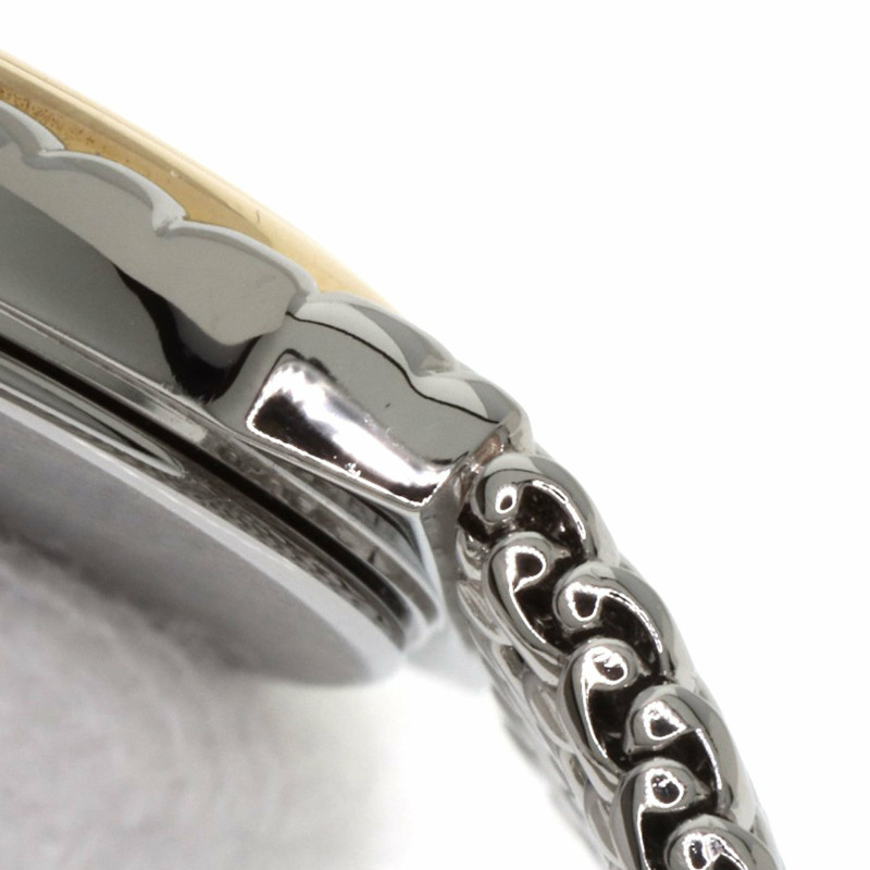 精工 5A70-0260 Credor 圓形錶盤藍瑪瑙腕錶,不鏽鋼/SS/18K黃金,女款-9