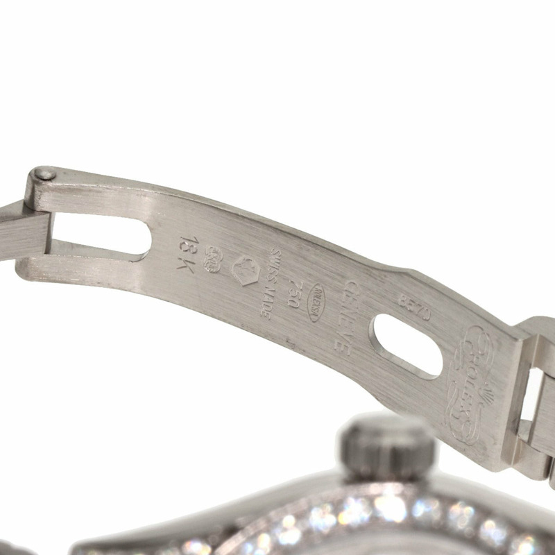 勞力士 79159G Datejust 10 件套錶圈鑲鑽腕錶,18K 白金/18KWG/鑽石女士腕錶-8