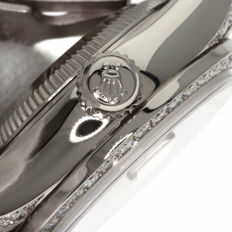 勞力士 79159G Datejust 10 件套錶圈鑲鑽腕錶,18K 白金/18KWG/鑽石女士腕錶-10