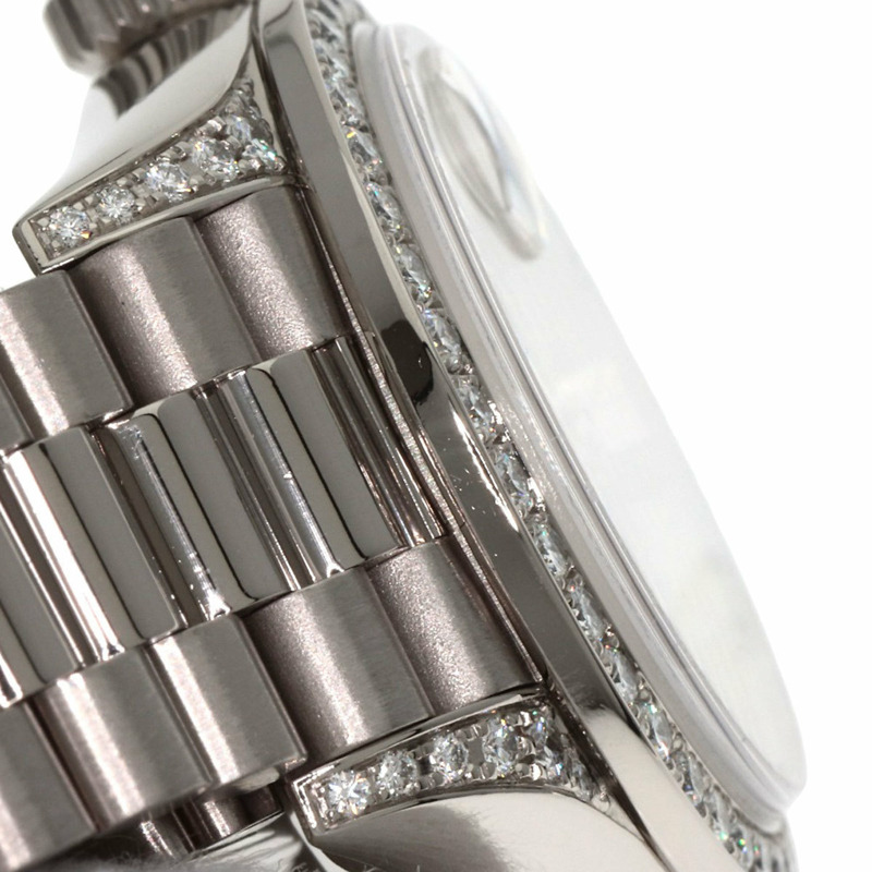 勞力士 79159G Datejust 10 件套錶圈鑲鑽腕錶,18K 白金/18KWG/鑽石女士腕錶-15