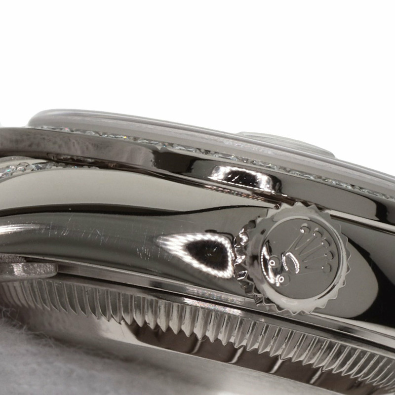 勞力士 79159G Datejust 10 件套錶圈鑲鑽腕錶,18K 白金/18KWG/鑽石女士腕錶-16