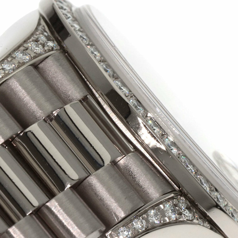 勞力士 79159G Datejust 10 件套錶圈鑲鑽腕錶,18K 白金/18KWG/鑽石女士腕錶-17