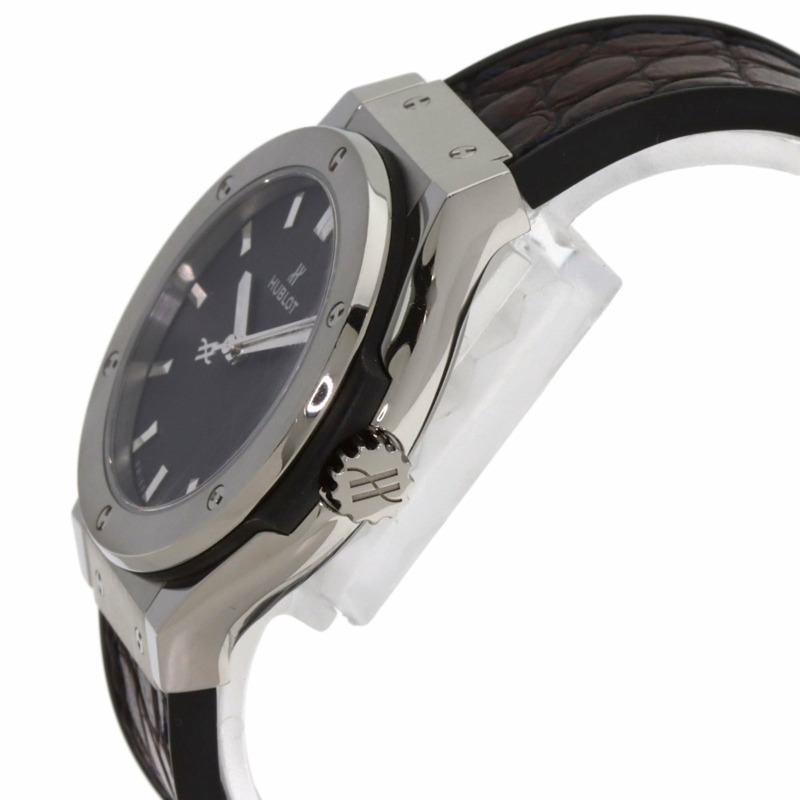 宇舶錶 581.NX.1171.RX 經典融合系列鈦金屬腕錶,鈦金屬/橡膠/皮革錶帶,女款-4