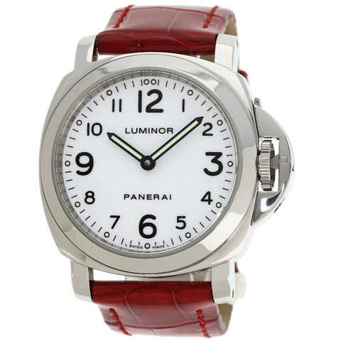 沛納海 PAM00114/OP6568 Luminor Base 44毫米精鋼/皮革男士腕錶