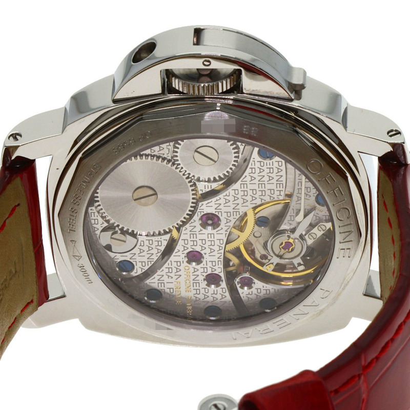 沛納海 PAM00114/OP6568 Luminor Base 44毫米精鋼/皮革男士腕錶-6