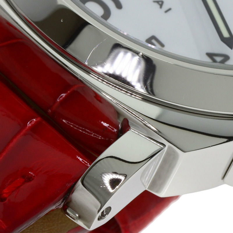 沛納海 PAM00114/OP6568 Luminor Base 44毫米精鋼/皮革男士腕錶-15