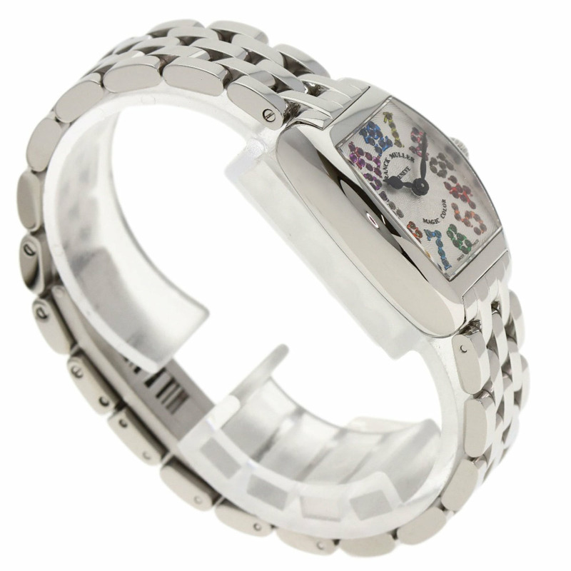 Franck Muller 2252 QZ MAG COL Tonneau Curvex Magic Color 女士不銹鋼腕錶-1