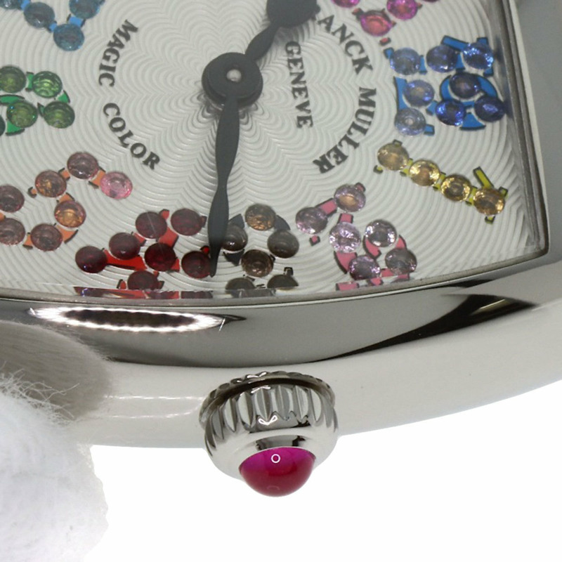 Franck Muller 2252 QZ MAG COL Tonneau Curvex Magic Color 女士不銹鋼腕錶-13