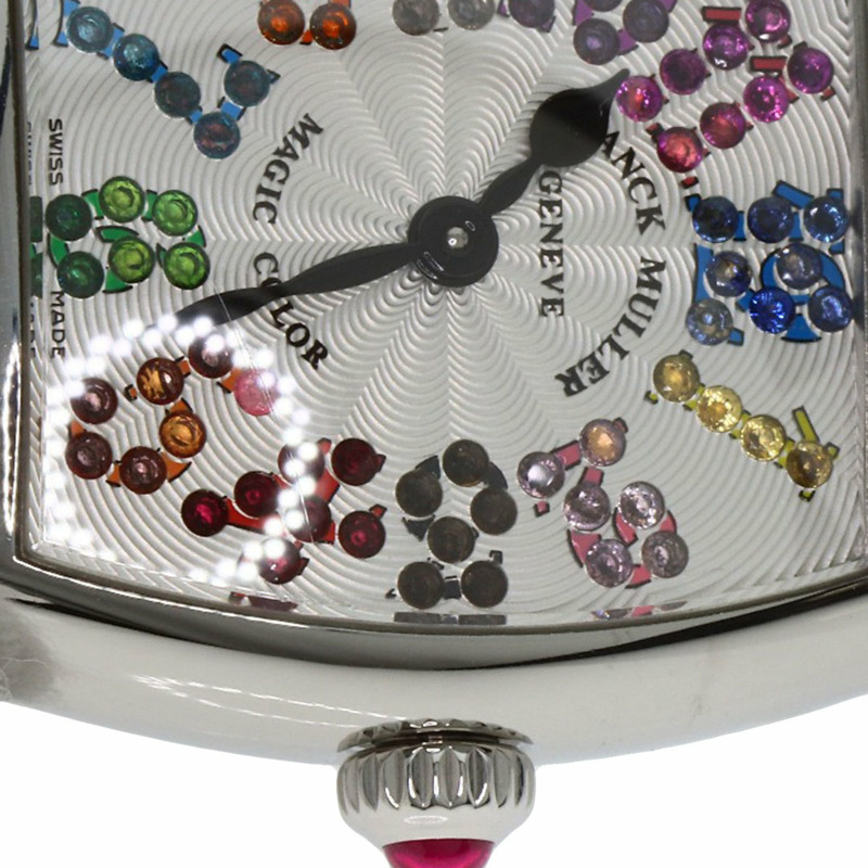 Franck Muller 2252 QZ MAG COL Tonneau Curvex Magic Color 女士不銹鋼腕錶-21