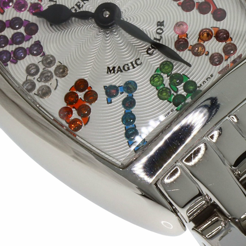 Franck Muller 2252 QZ MAG COL Tonneau Curvex Magic Color 女士不銹鋼腕錶-22