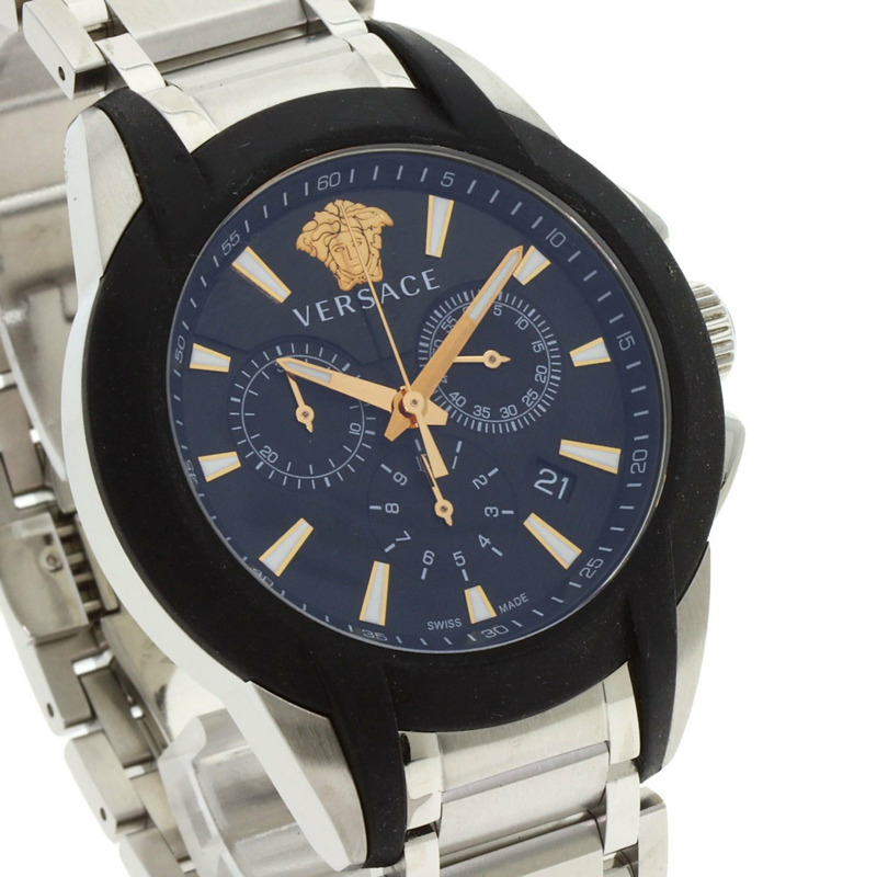 范思哲 VEM8 美杜莎計時腕錶,不鏽鋼/SS 男士腕錶-3