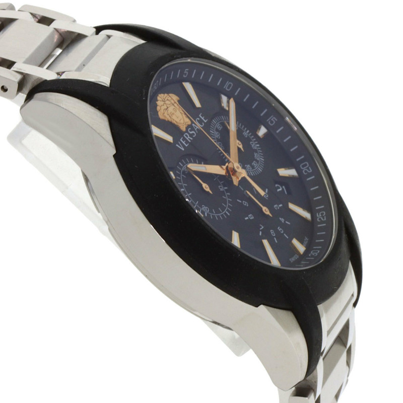 范思哲 VEM8 美杜莎計時腕錶,不鏽鋼/SS 男士腕錶-5