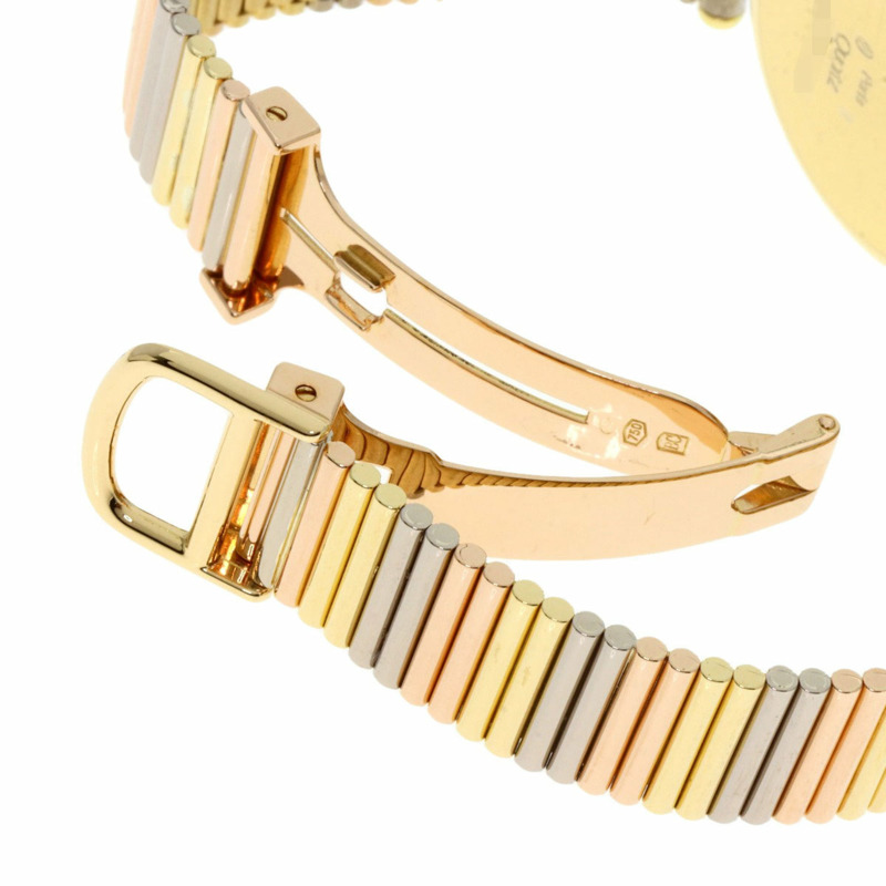 卡地亞 VLC 路易旺多姆 LM 鑽石腕錶，18K 黃金/18K 三色鑽石，女款-7