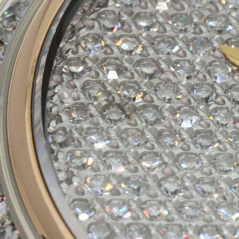 卡地亞 VLC 路易旺多姆 LM 鑽石腕錶，18K 黃金/18K 三色鑽石，女款-11