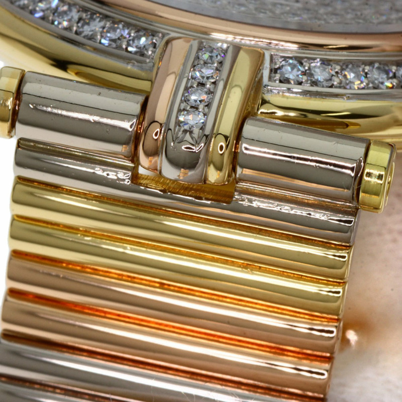 卡地亞 VLC 路易旺多姆 LM 鑽石腕錶，18K 黃金/18K 三色鑽石，女款-16