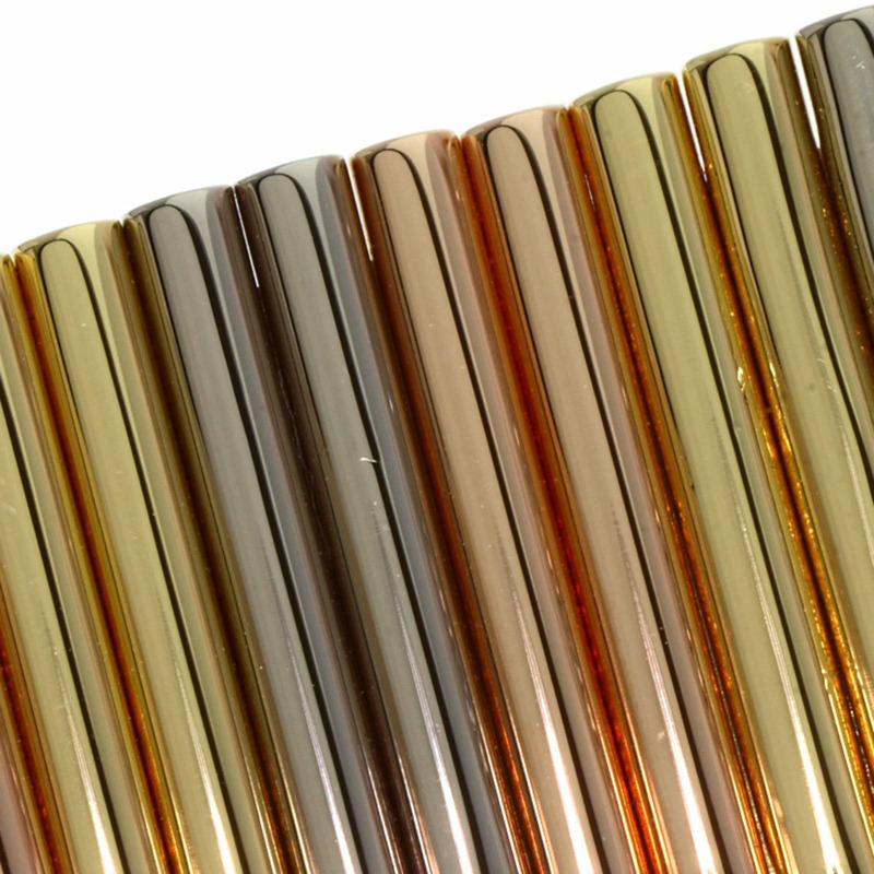 卡地亞 VLC 路易旺多姆 LM 鑽石腕錶，18K 黃金/18K 三色鑽石，女款-18