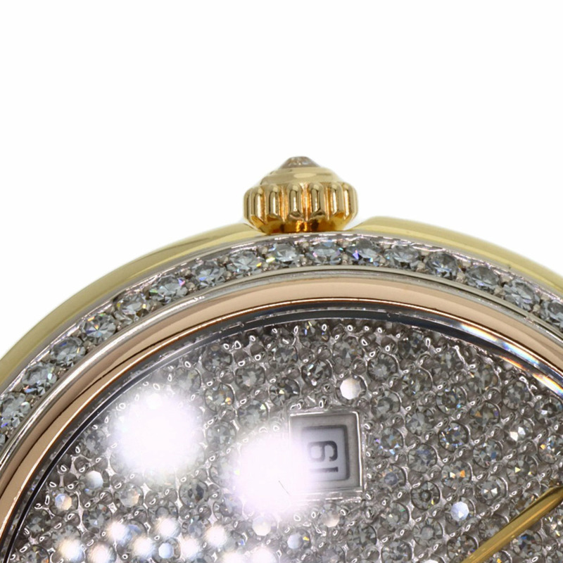 卡地亞 VLC 路易旺多姆 LM 鑽石腕錶，18K 黃金/18K 三色鑽石，女款-20