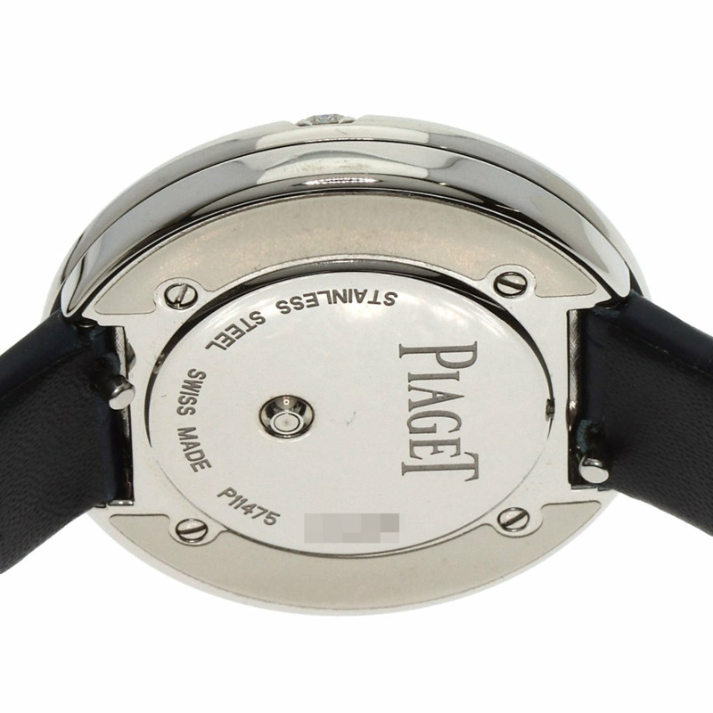 伯爵 G0A43080 Possession 女士鑲鑽腕錶,精鋼錶殼搭配皮革錶帶。-6