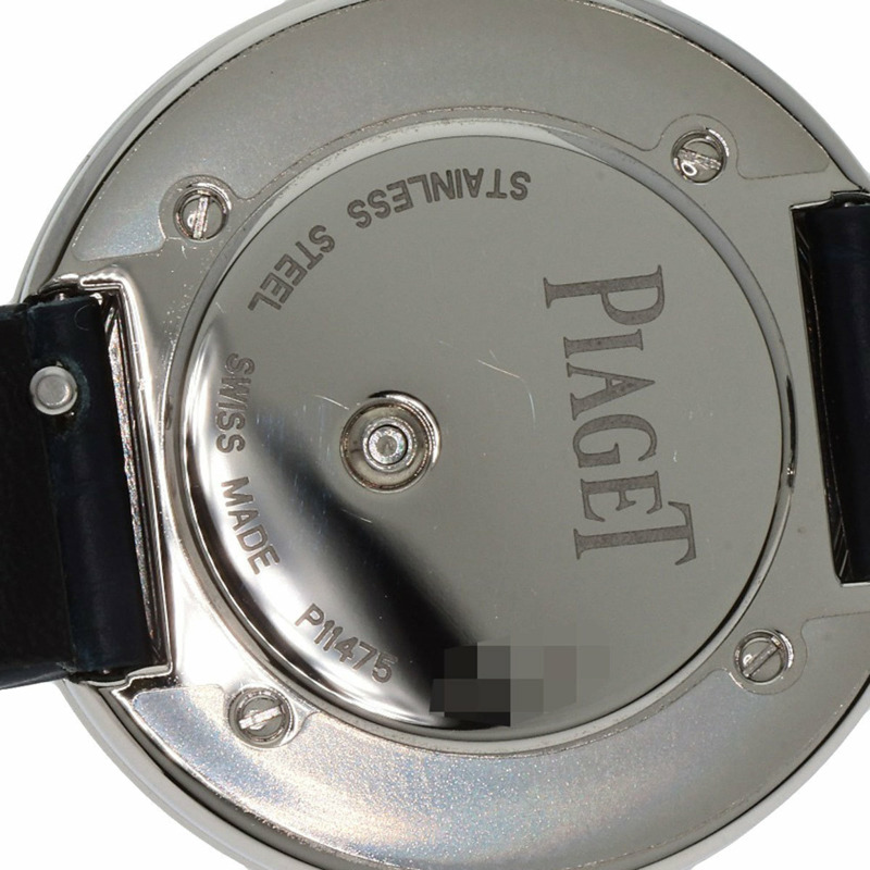 伯爵 G0A43080 Possession 女士鑲鑽腕錶,精鋼錶殼搭配皮革錶帶。-12