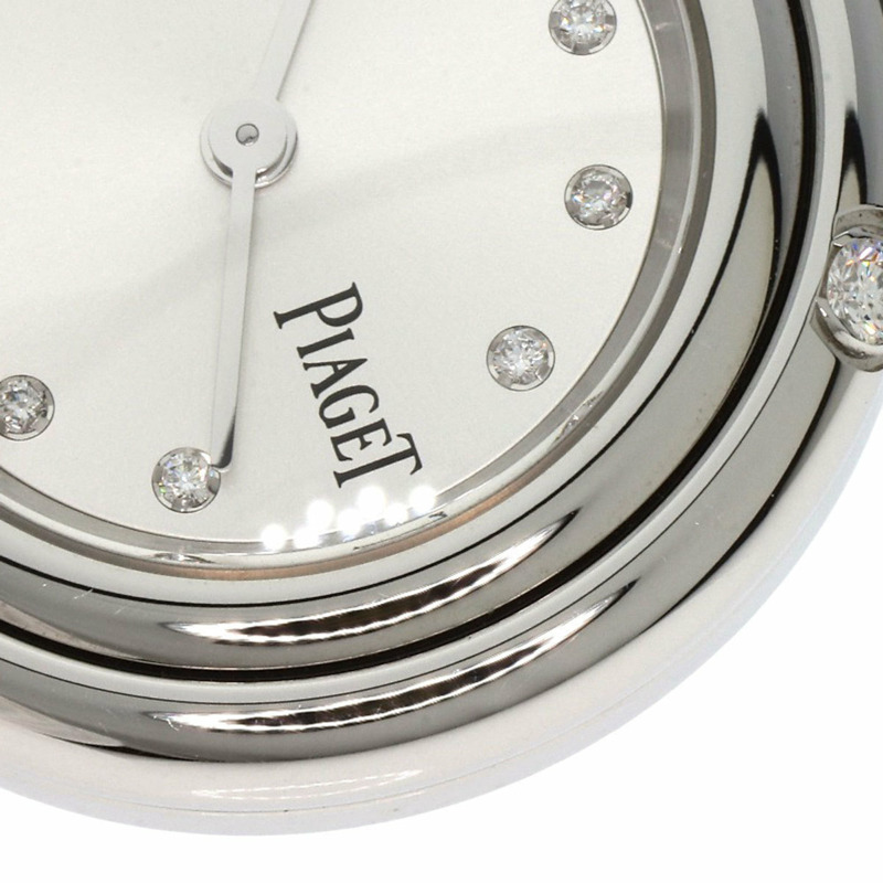 伯爵 G0A43080 Possession 女士鑲鑽腕錶,精鋼錶殼搭配皮革錶帶。-21