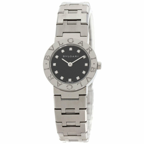 寶格麗 BB23SS/12 12P 鑲鑽女錶 不鏽鋼/SS