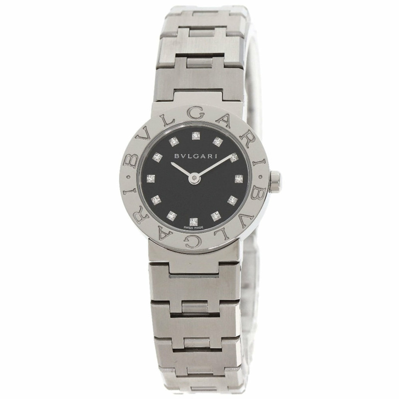 寶格麗 BB23SS/12 12P 鑲鑽女錶 不鏽鋼/SS-0