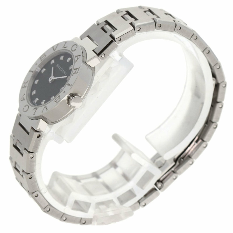 寶格麗 BB23SS/12 12P 鑲鑽女錶 不鏽鋼/SS-1