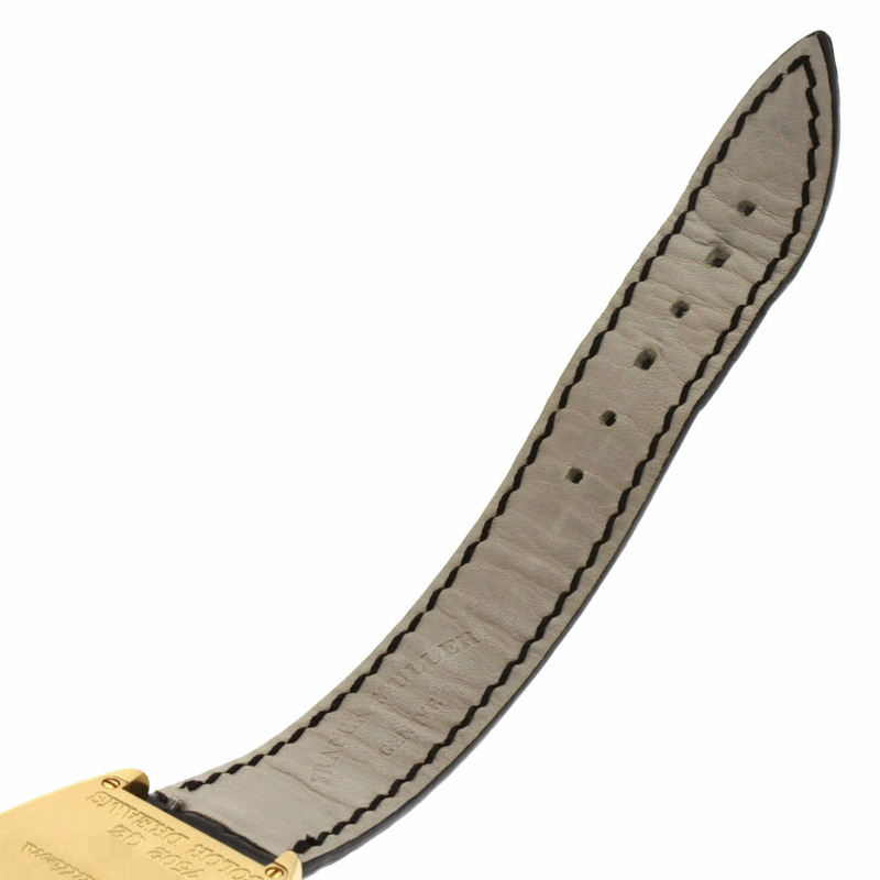 Franck Muller 7502QZ Tonneau Curvex Color Dreams腕錶,18K黃金錶殼搭配皮革錶帶,女款-9