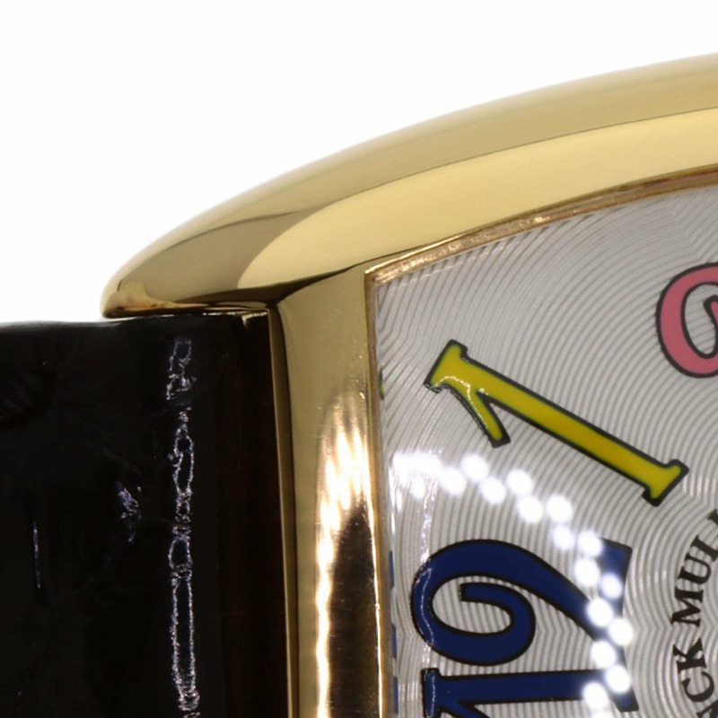 Franck Muller 7502QZ Tonneau Curvex Color Dreams腕錶,18K黃金錶殼搭配皮革錶帶,女款-16