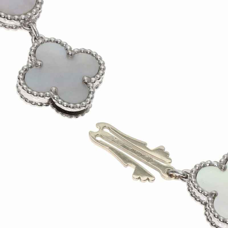 梵克雅寶 (Van Cleef & Arpels) VCARO40S00 復古 Alhambra 系列腕錶,18K 白金/18KWG 女士款-7