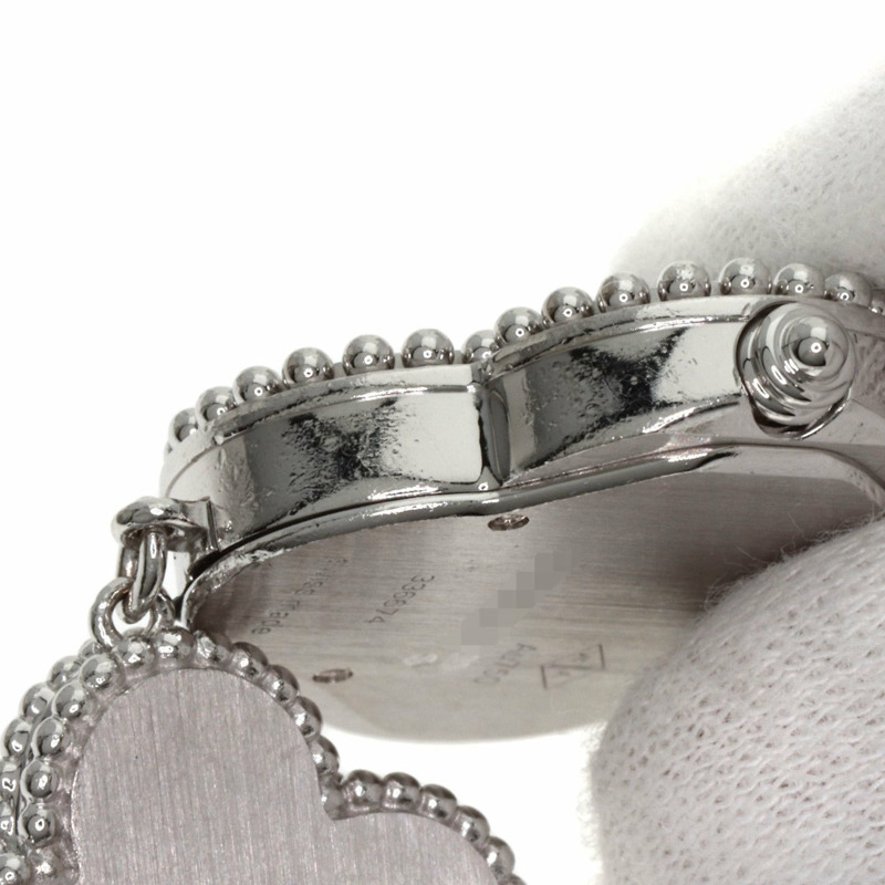 梵克雅寶 (Van Cleef & Arpels) VCARO40S00 復古 Alhambra 系列腕錶,18K 白金/18KWG 女士款-11