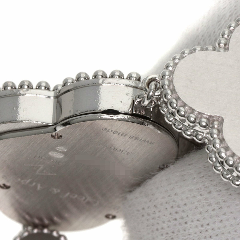 梵克雅寶 (Van Cleef & Arpels) VCARO40S00 復古 Alhambra 系列腕錶,18K 白金/18KWG 女士款-14