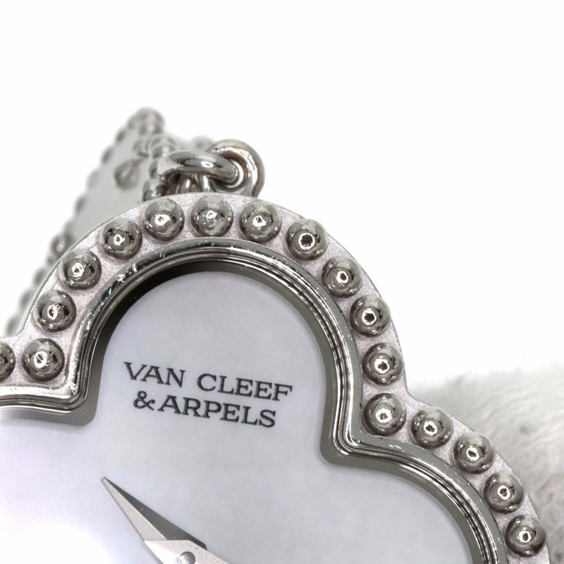 梵克雅寶 (Van Cleef & Arpels) VCARO40S00 復古 Alhambra 系列腕錶,18K 白金/18KWG 女士款-16