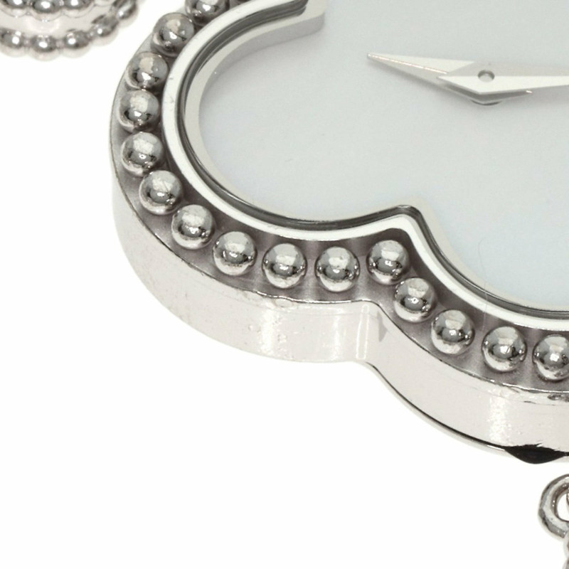 梵克雅寶 (Van Cleef & Arpels) VCARO40S00 復古 Alhambra 系列腕錶,18K 白金/18KWG 女士款-17