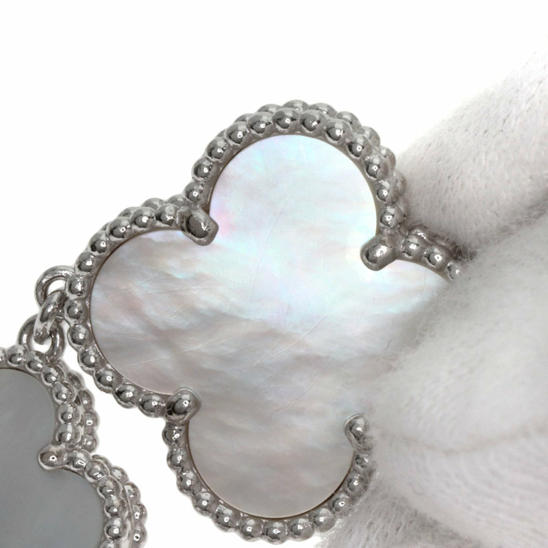 梵克雅寶 (Van Cleef & Arpels) VCARO40S00 復古 Alhambra 系列腕錶,18K 白金/18KWG 女士款-19