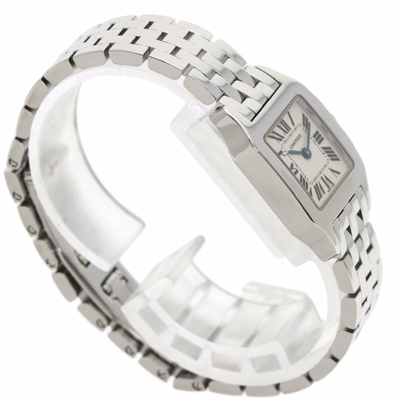 卡地亞 W25064Z5 Santos Demoiselle SM 女士精鋼腕錶-1