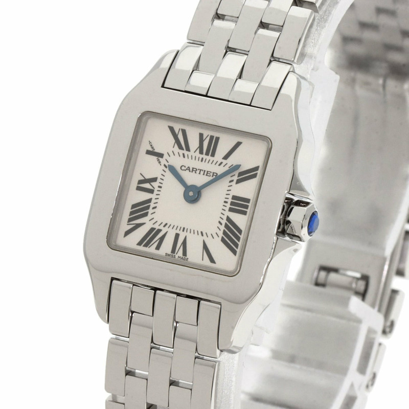 卡地亞 W25064Z5 Santos Demoiselle SM 女士精鋼腕錶-2