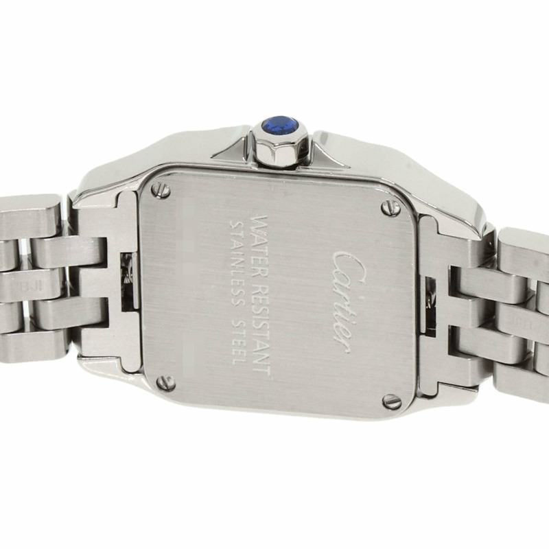 卡地亞 W25064Z5 Santos Demoiselle SM 女士精鋼腕錶-6