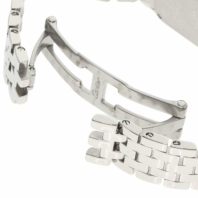 卡地亞 W25064Z5 Santos Demoiselle SM 女士精鋼腕錶-7