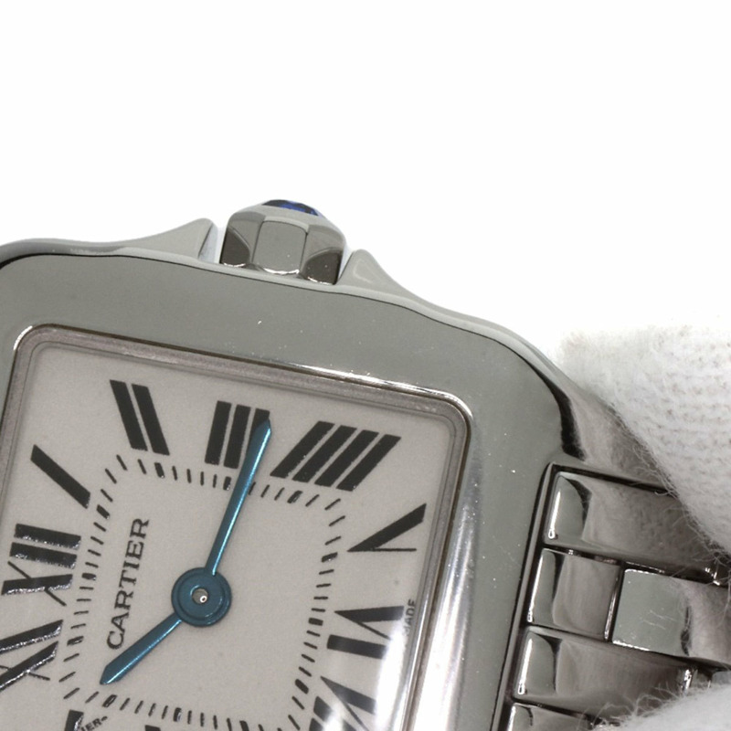 卡地亞 W25064Z5 Santos Demoiselle SM 女士精鋼腕錶-12