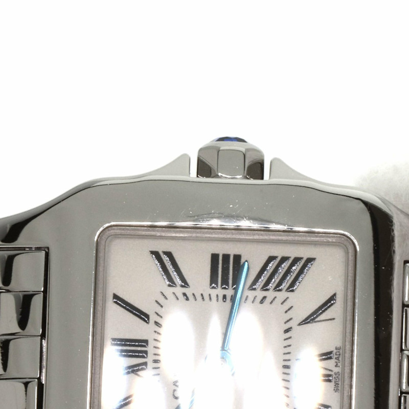 卡地亞 W25064Z5 Santos Demoiselle SM 女士精鋼腕錶-13