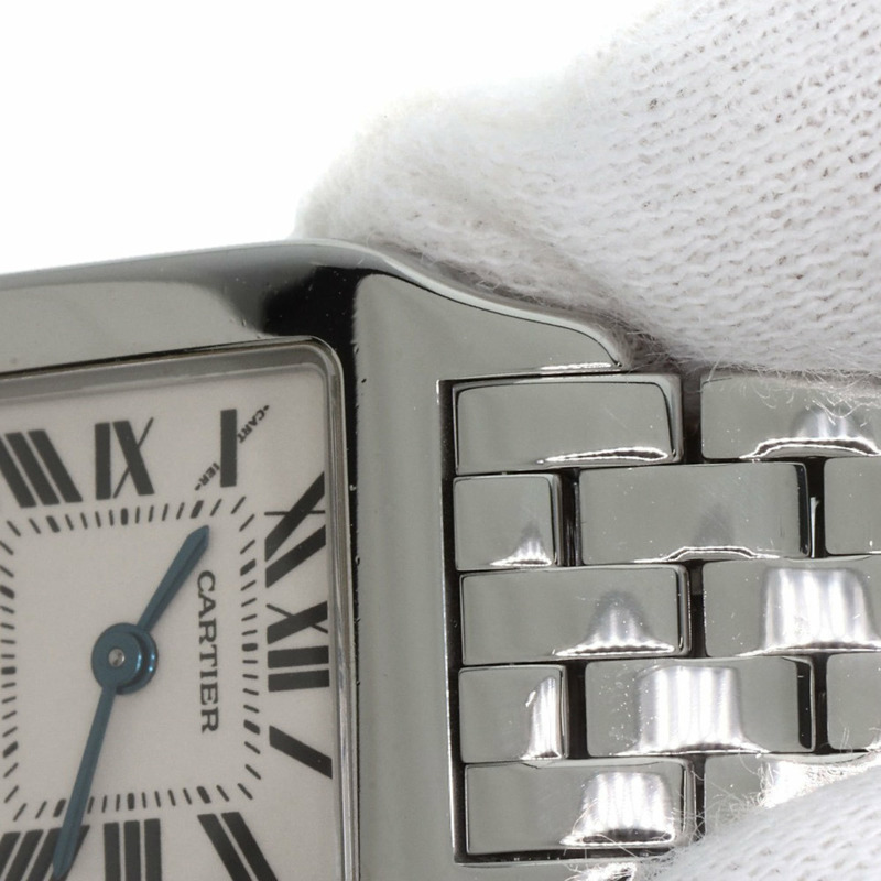 卡地亞 W25064Z5 Santos Demoiselle SM 女士精鋼腕錶-14