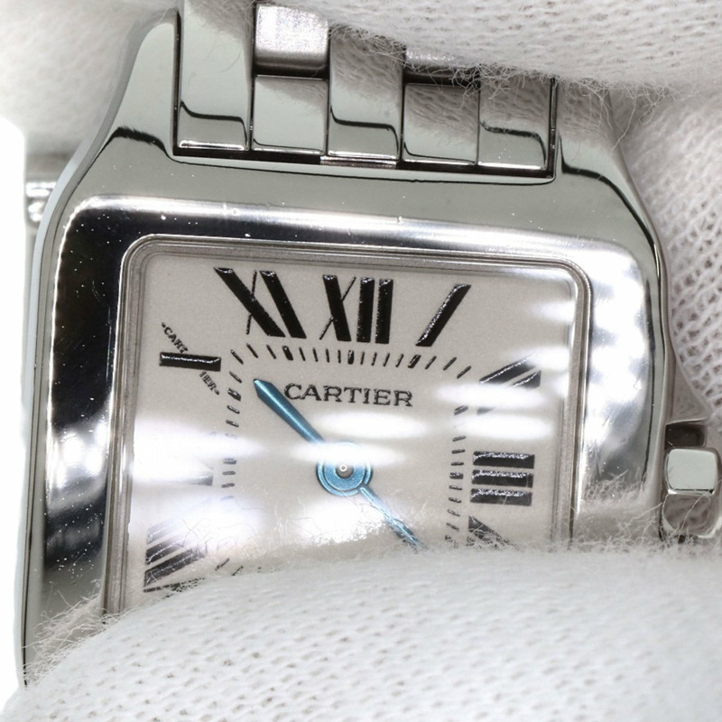 卡地亞 W25064Z5 Santos Demoiselle SM 女士精鋼腕錶-19