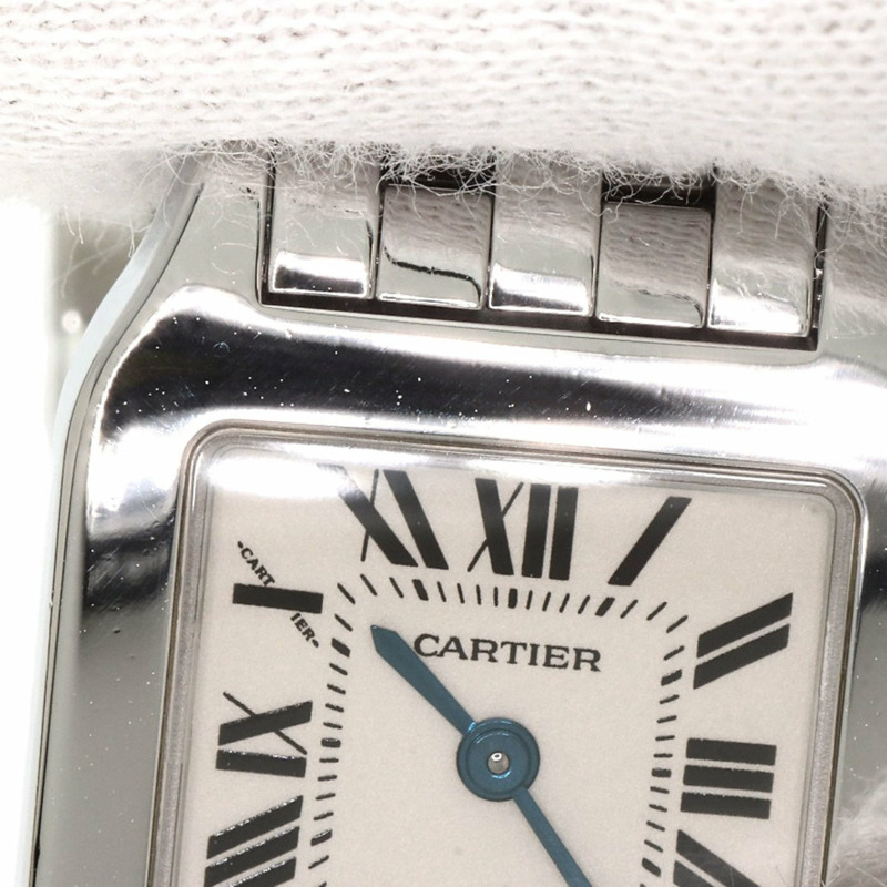 卡地亞 W25064Z5 Santos Demoiselle SM 女士精鋼腕錶-20