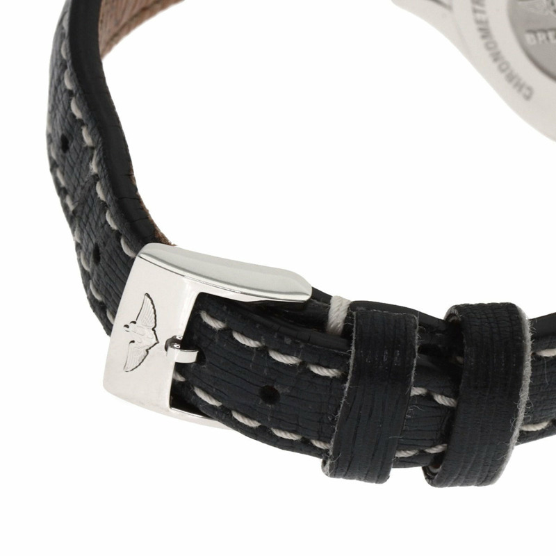 百年靈 Galactic 29 8P 鑲鑽錶圈,不鏽鋼/皮革錶帶,女錶,A72348-7