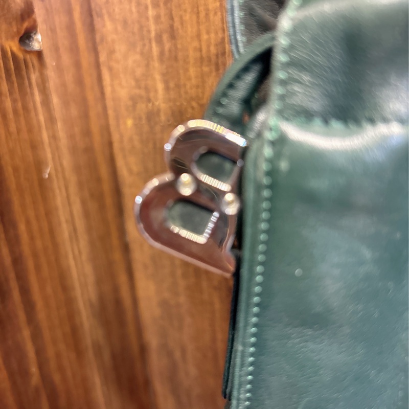 Bally 綠色皮革斜挎包-2